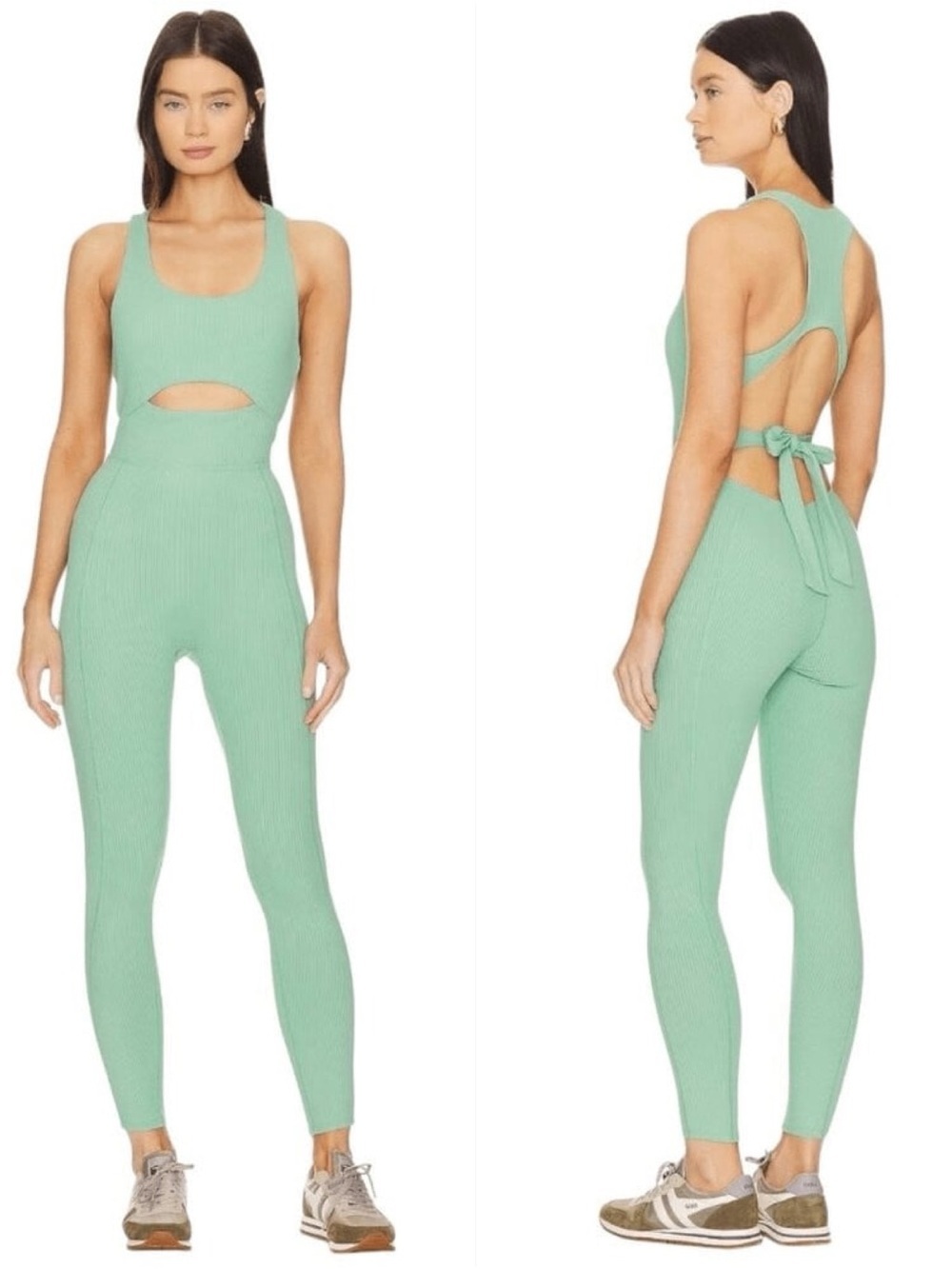 GIGI C Krizia Sage Green Ribbed
Jumpsuit